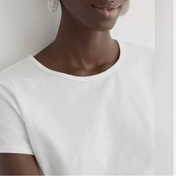 J. Crew - Slim-Fit Crewneck T-Shirt Organic Slub Cotton BP048 | Small | White - Picture 2 of 16